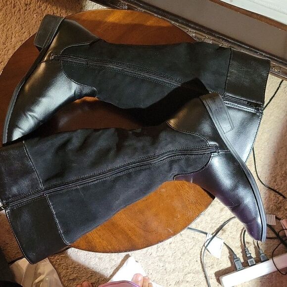 KAREN SCOTT DELIEE TALL BOOTS/BOOTIES LEATHER &SUEDE SHOE - Picture 11 of 16